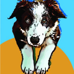 Alternative view of Custom Pet Portrait | Digital Dog Art Pet Commission | Custom Dog Picture | Custom Wall Art | Personalized Home Decor
