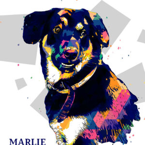 Alternative view of Customised Cute Pet Portrait | Unique Personalised Gift | Home decor